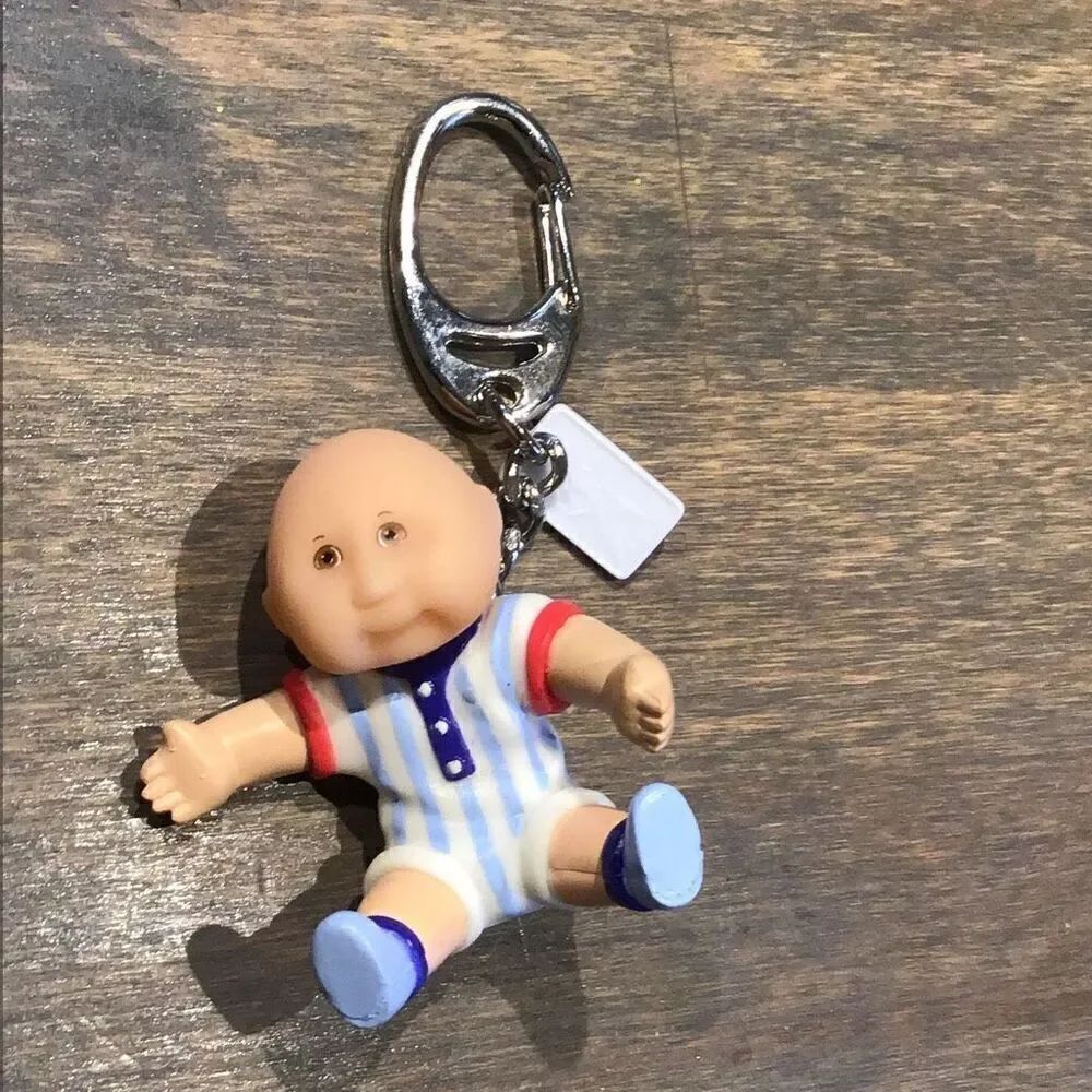 Vintage Cabbage Patch, baby boy keychain